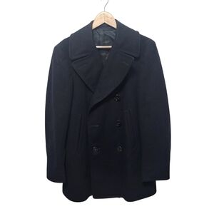 WW II Navy Pea Wool Coat Black Size 36